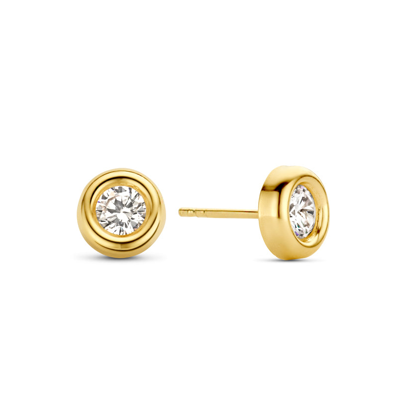 Ohrstecker Zirkonia 4mm Gold 585/000