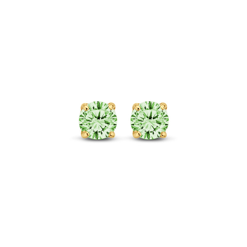 Ohrstecker Zirkonia peridot 3 mm Gold 585/000
