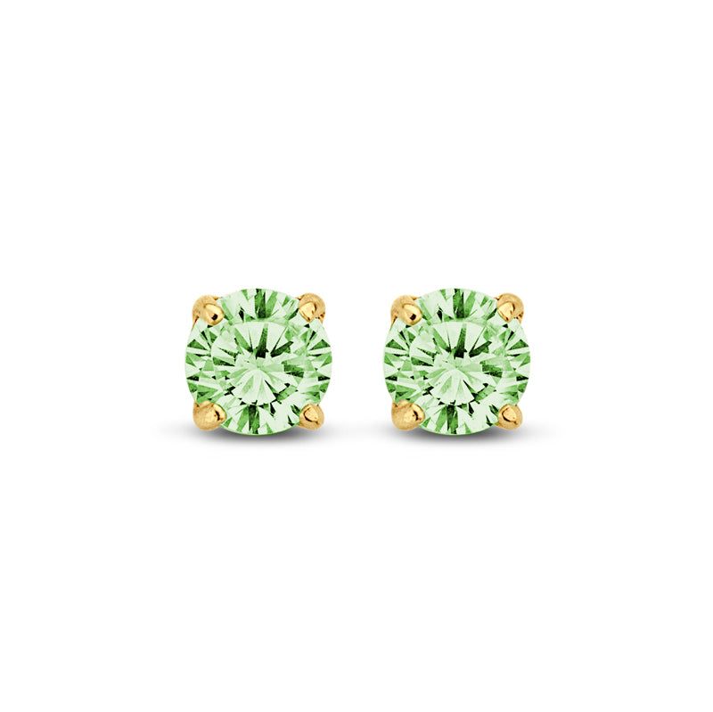 Ohrstecker Zirkonia peridot 4 mm Gold 585/000