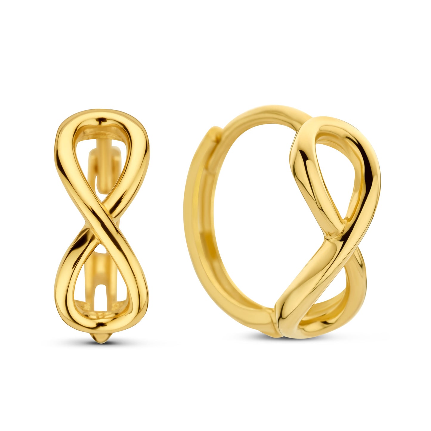 Klappcreolen Infinity Ø 12mm Gold 585/000 - MeinSchmuckShop
