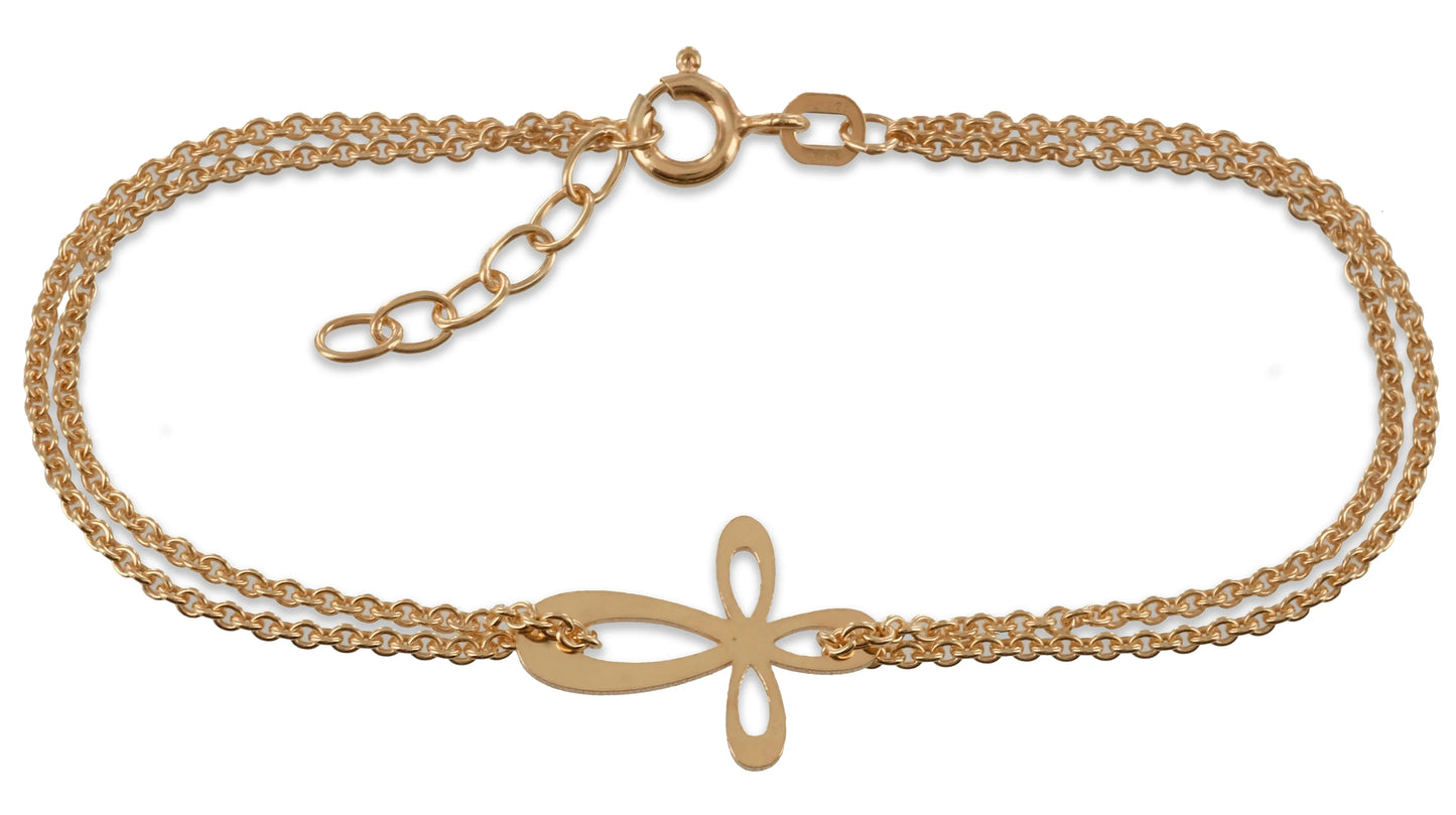 Armband mit Kreuz Echt Silber 925/000 - MeinSchmuckShop