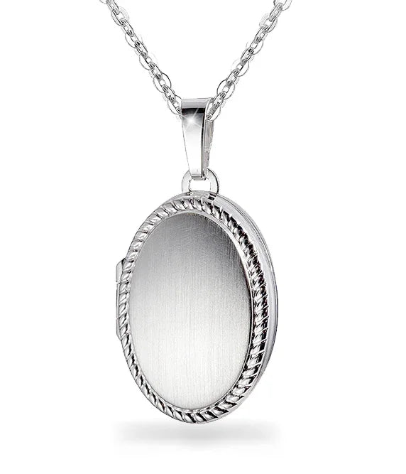 Medaillon oval 16 x 23mm Silber 925/000 - MeinSchmuckShop