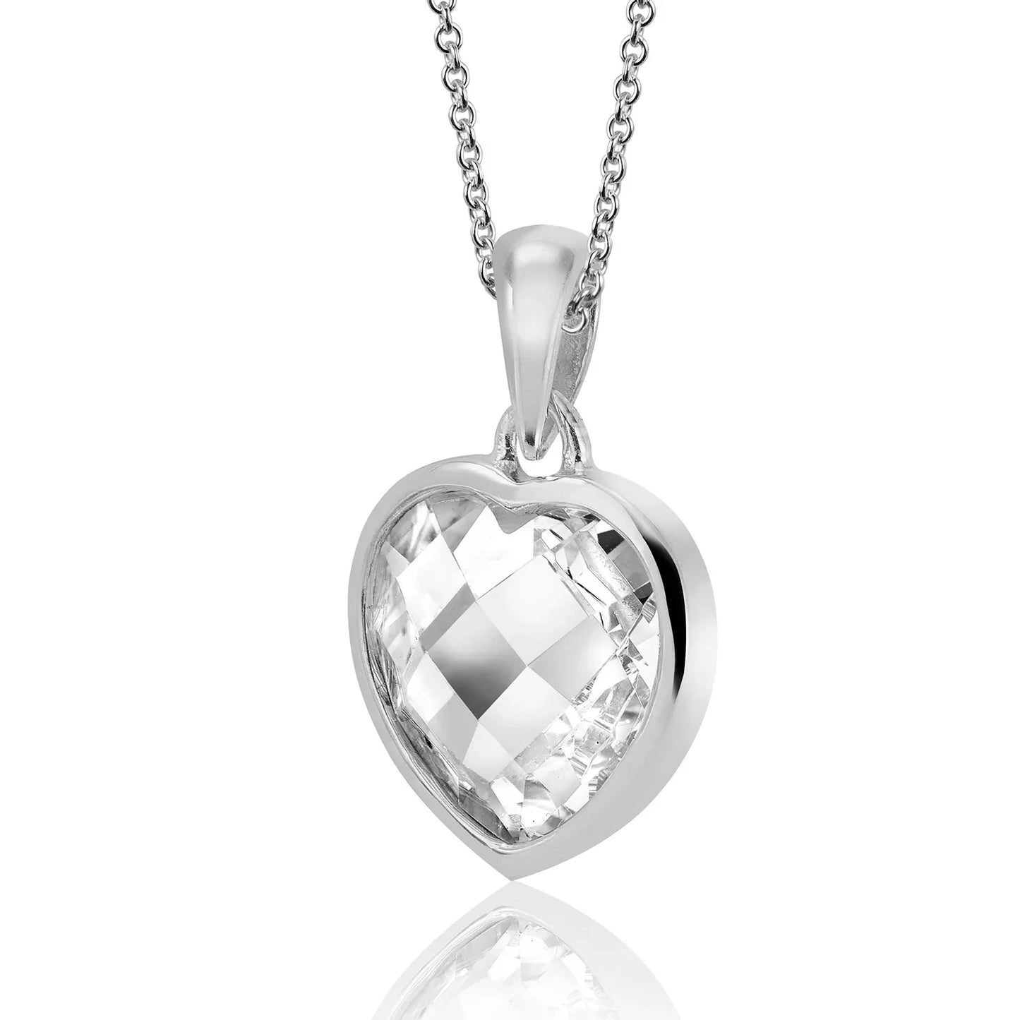 Anhänger Herz Zirkonia facettiert Silber 925/000 - MeinSchmuckShop
