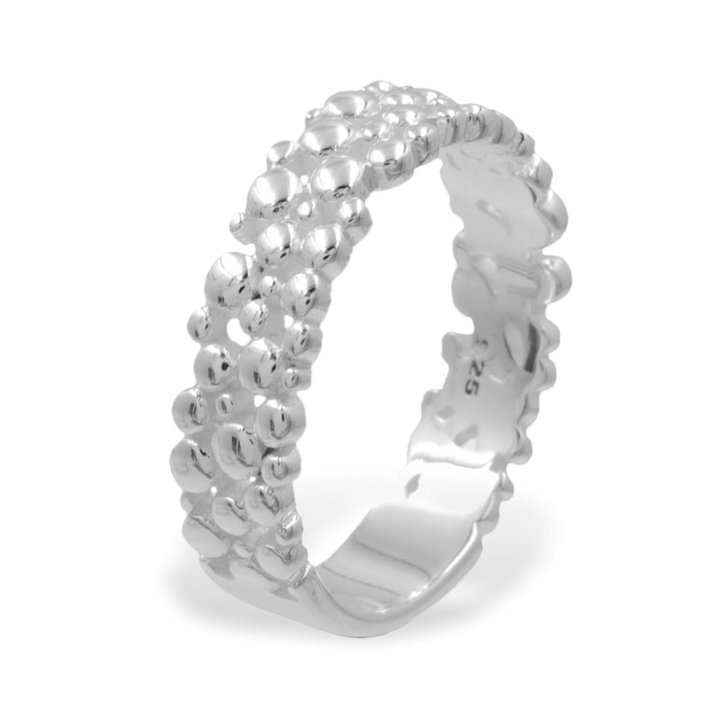 Damenring Dots 5mm breit Silber 925/000 - MeinSchmuckShop