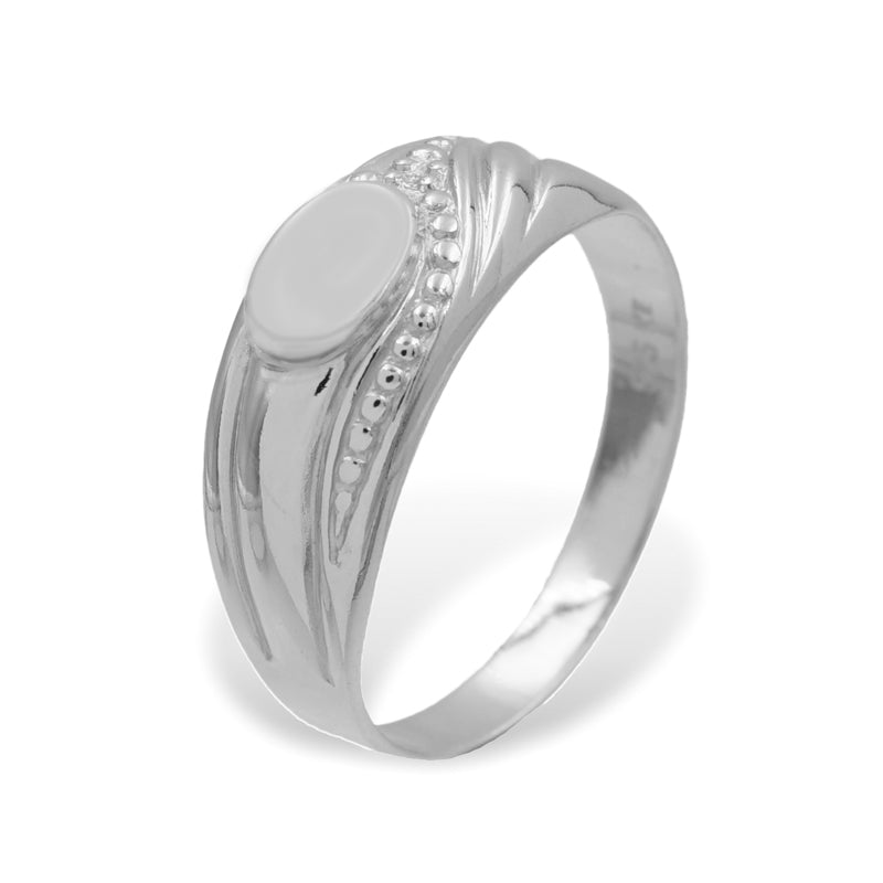 Siegelring für Damen oval 5 x 7mm Silber 925/000 - MeinSchmuckShop