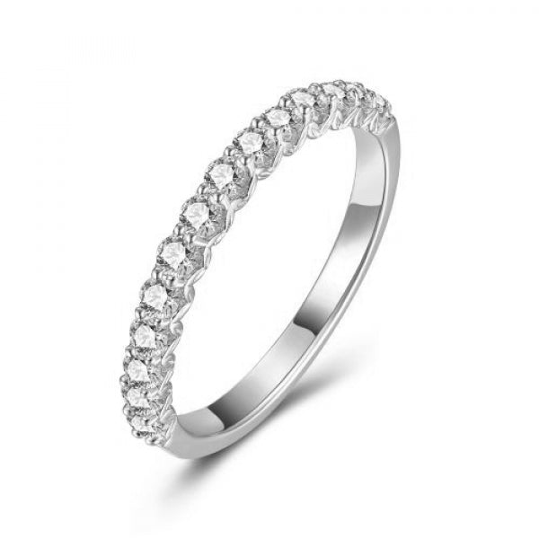 Damenring mit 14 Zirkonia Silber 925/000 - MeinSchmuckShop