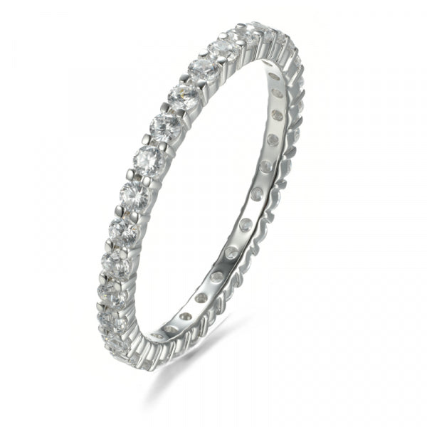 Memoryring Zirkonia Echt Silber 925/000