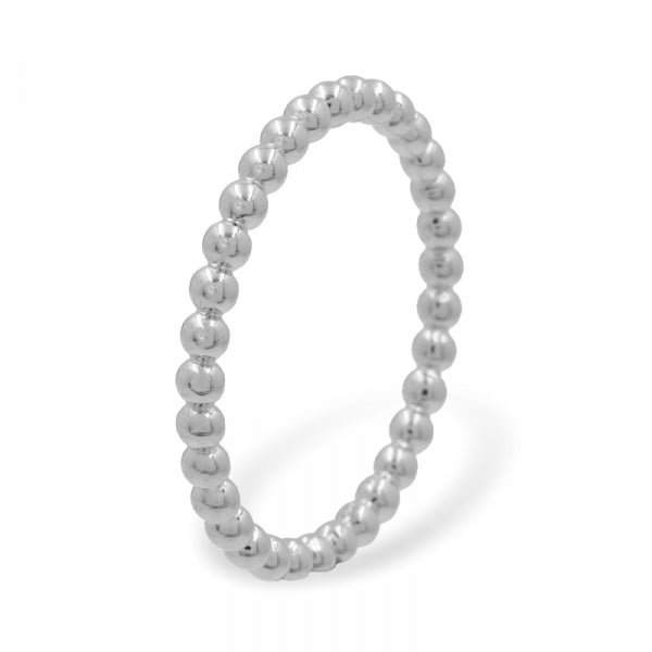 Kugelring 2.1mm breit Silber 925/000