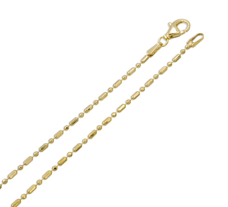 Kugel-Fass-Kette 1.5mm Silber 925/000 vg. - MeinSchmuckShop