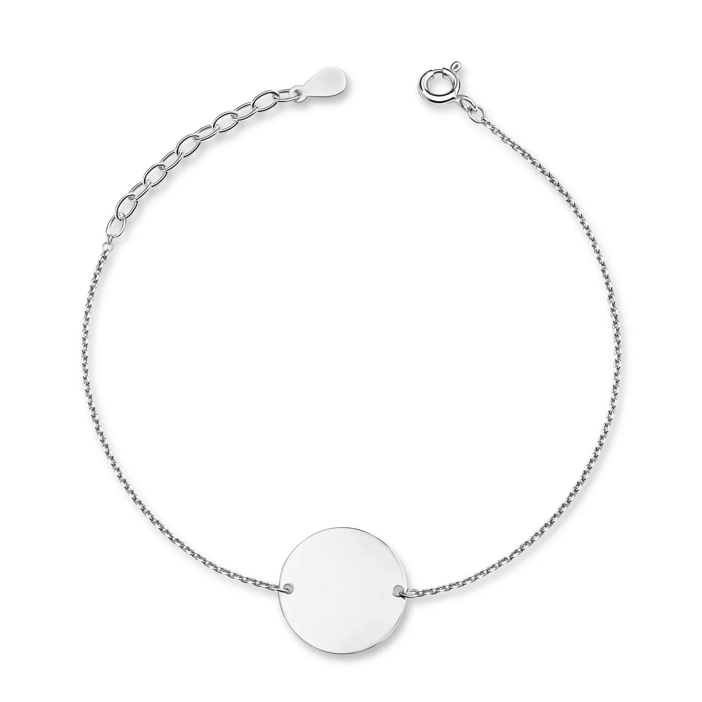 Armband mit Gravurplatte 14mm Silber 925/000 - MeinSchmuckShop