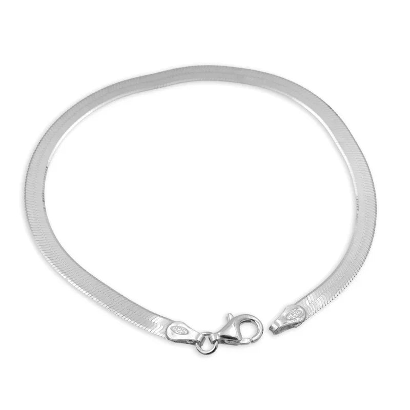 Doppelpanzerarmband flach 3.5mm breit Silber 925/000 - MeinSchmuckShop