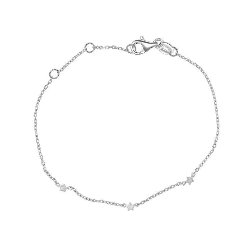 Armband mit 3 Sterne 15/17/19cm Silber 925/000 - MeinSchmuckShop