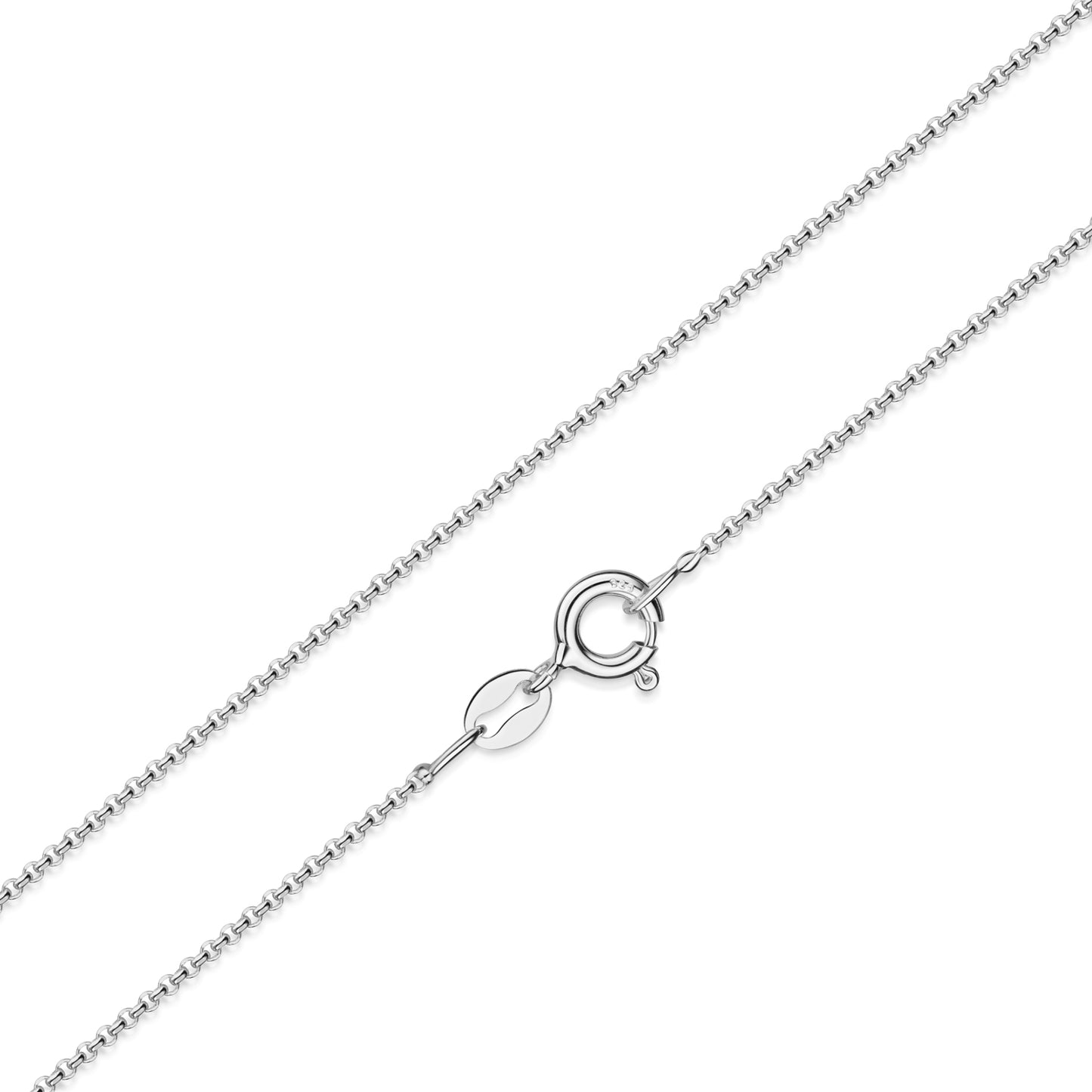 Erbskette diamantiert 1.3mm breit Silber 925/000 - MeinSchmuckShop