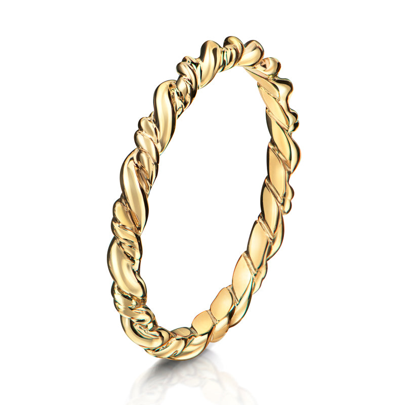 Lovebird Damenring twisted Gelbgold 333/000 - MeinSchmuckShop