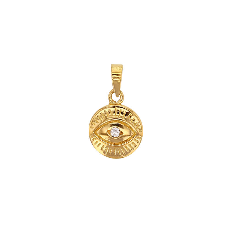 Anhänger Auge 750er Gold (18Kt) und kubischer-zirkonia