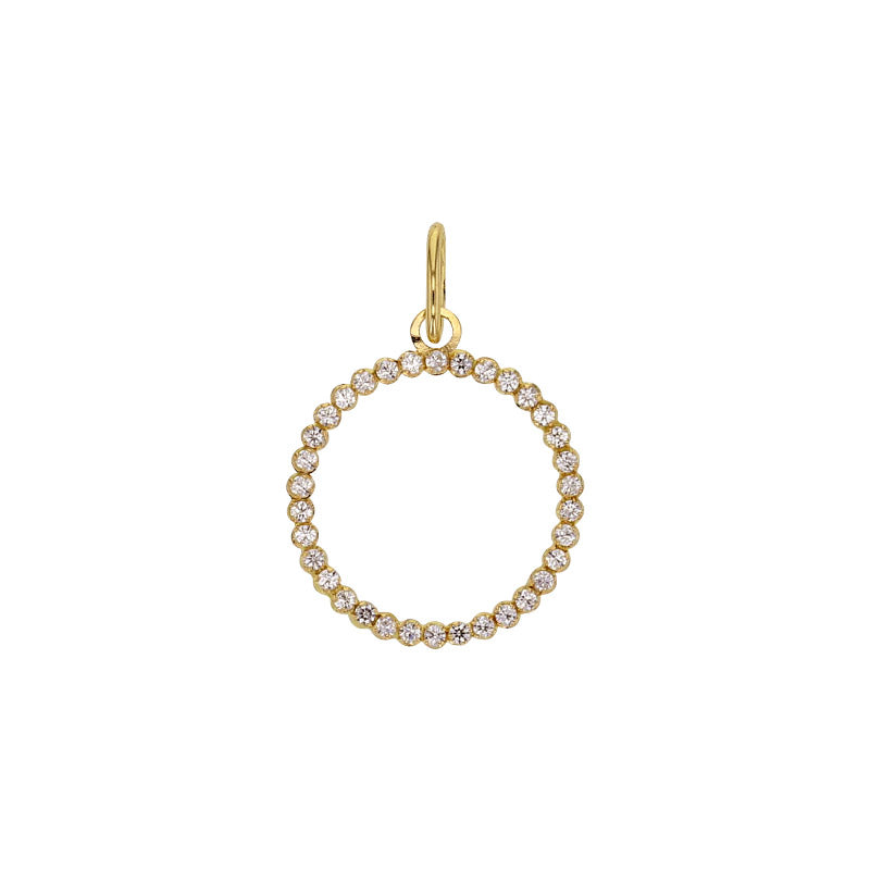 Anhänger 750er Gold (18Kt) und kubischer-zirkonia - MeinSchmuckShop