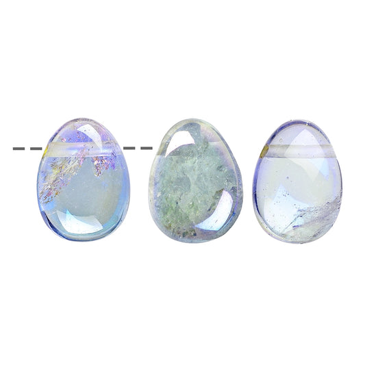 Trommelstein Angel Aura (Regenbogen) gebohrt