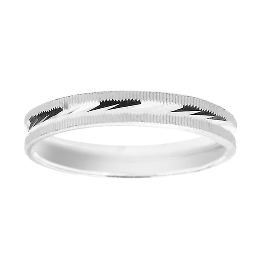 Verlobungsring für ihn und sie, diamantiert, in 925er Silber rhodiniert. - MeinSchmuckShop