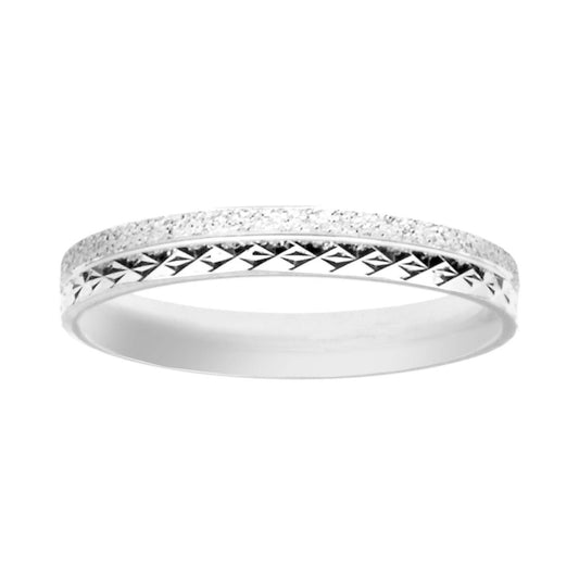 Verlobungsring für ihn und sie, diamantiert, aus Silber 925, galvanisch rhodiniert. - MeinSchmuckShop