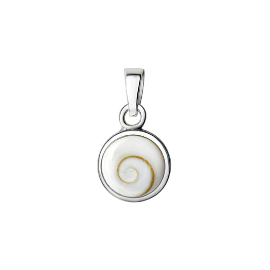 925/- Sterling Silber Muschel weiß