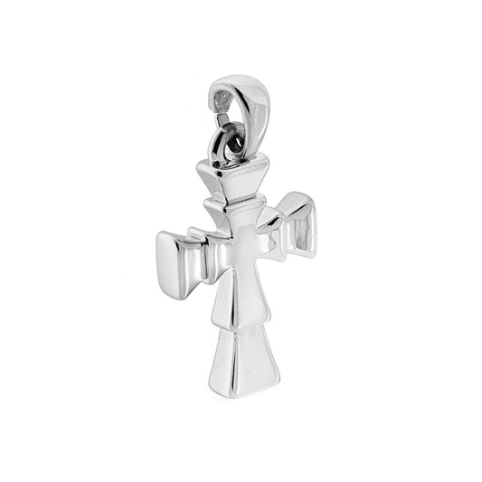 Anhänger Lateinisches Kreuz aus Silber 925, galvanisch rhodiniert - MeinSchmuckShop