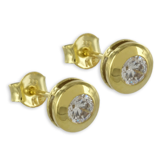 Ohrstecker Zirkonia 4mm Gold 333/000