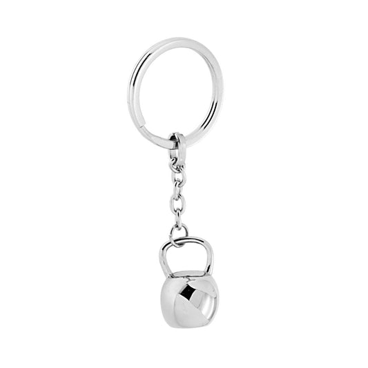 Schlüsselanhänger Unisex – für Männer und Frauen, mit Ring, Motiv Gewicht, aus Edelstahl - MeinSchmuckShop