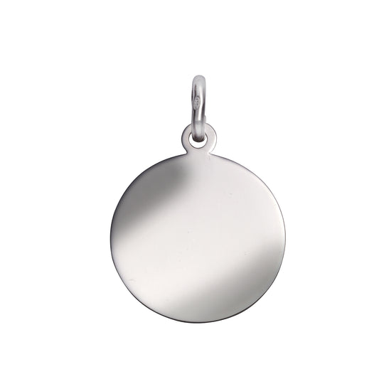 925/- Sterling Silber rhodiniert Silberplatte 22mm