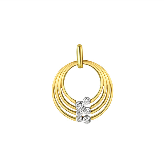 925/- Sterling Silber vergoldet bicolor