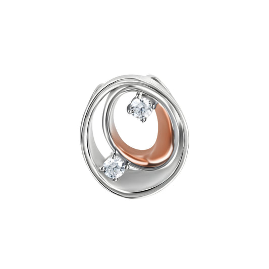 925/-Sterling Silber rhodiniert teils rosévergoldet