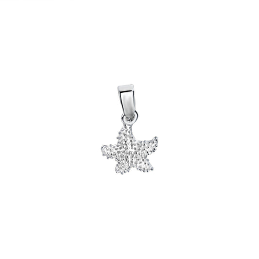 925/- Sterling Silber rhodiniert Seestern