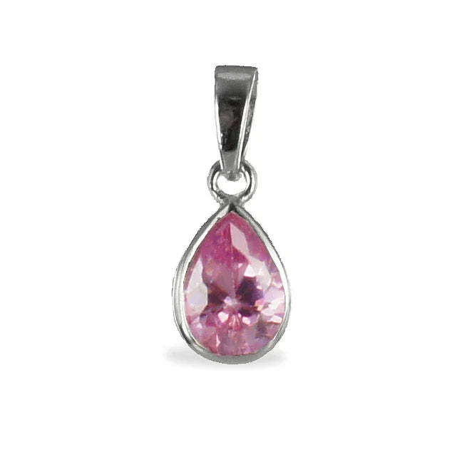 Anhänger mit Zirkonia rosé - Silber 925/000 - MeinSchmuckShop