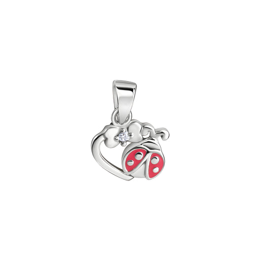 925/- Sterling Silber rhodiniert Marienkäfer