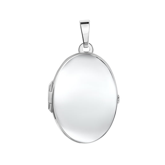 925/- Sterling Silber rhodiniert oval