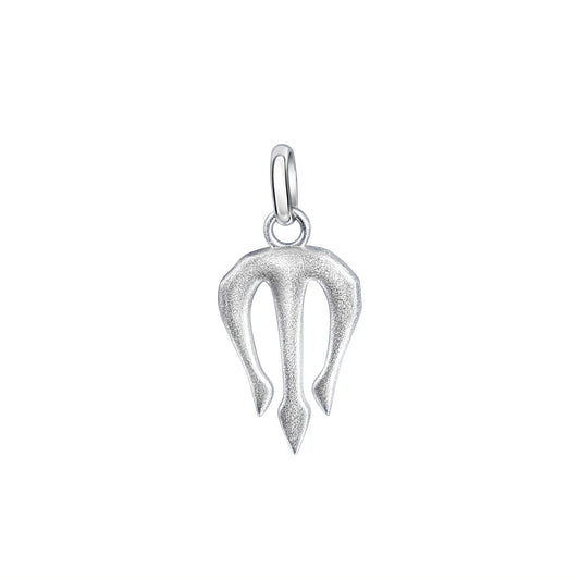 925/- Sterling Silber rhodiniert Dreizack