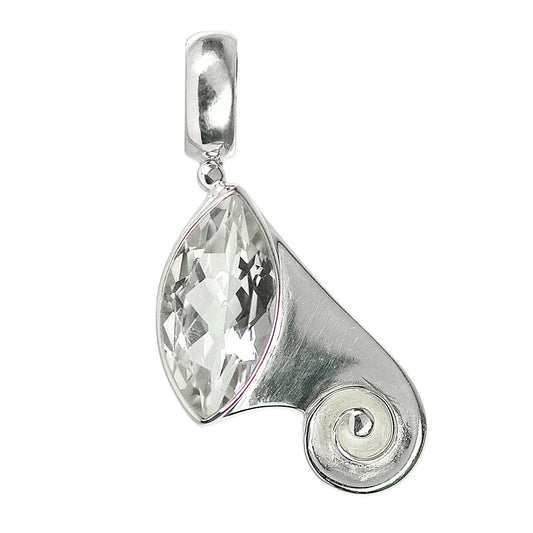 Anhänger Spiral-Dekor, Topas facettiert, ca. 3,6cm - MeinSchmuckShop