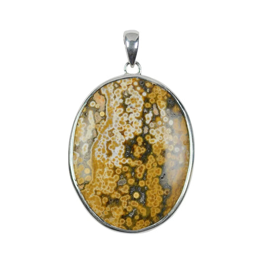 Anhänger Ozeanjaspis Oval, 5,2cm - MeinSchmuckShop