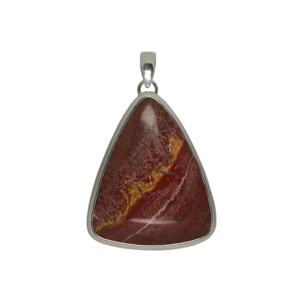 Anhänger Indian Summer Jaspis Dreieck, 5,0cm - MeinSchmuckShop