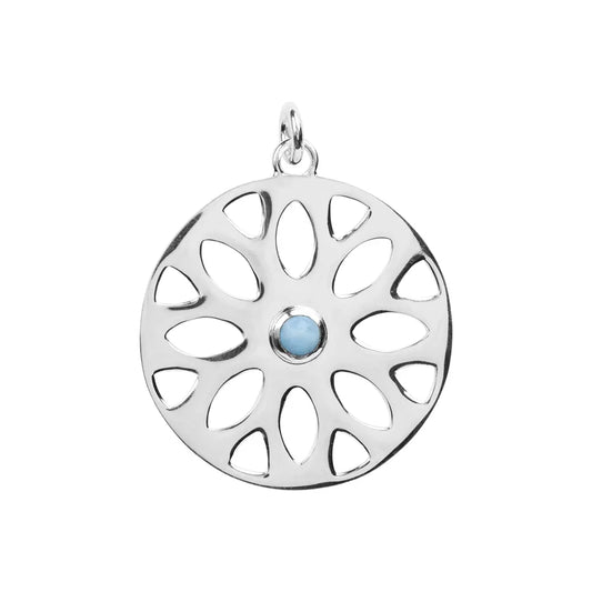 Anhänger Zweige/Branches mit Larimar, 6,2cm - MeinSchmuckShop