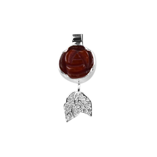 Anhänger Rose Schlangenachat, 3,1cm - MeinSchmuckShop