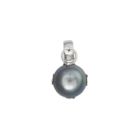 Anhänger Perle grau (12mm), 2,3cm - MeinSchmuckShop