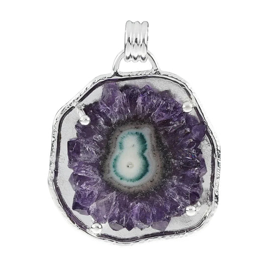 Anhänger Amethyst-Achat-Querschnitt, 6,0cm - MeinSchmuckShop