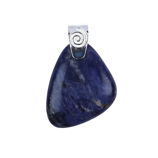 Anhänger Sodalith mit Spirale, 5,0cm - MeinSchmuckShop