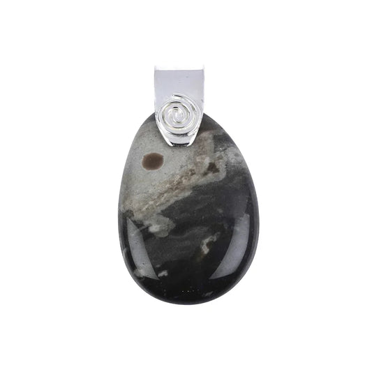 Anhänger Flint mit Spirale, 5,0cm - MeinSchmuckShop