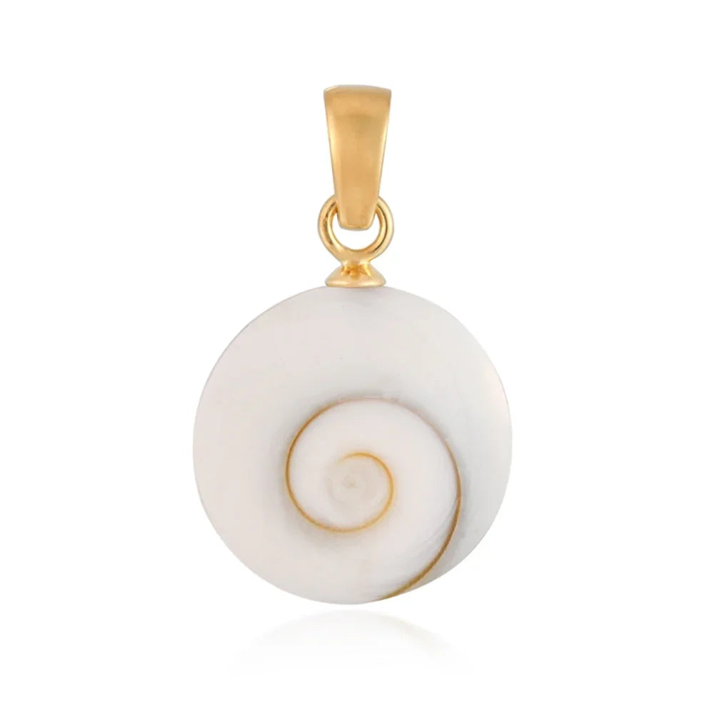 Anhänger Shivas Auge (22mm), rund, 3,4cm, vergoldet - MeinSchmuckShop