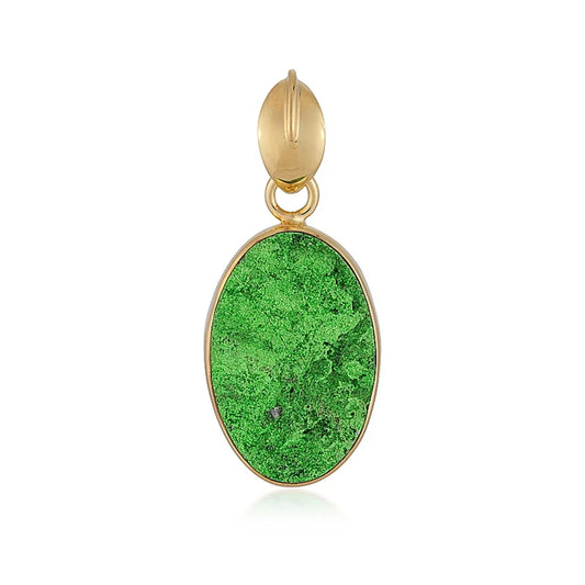 Anhänger Uwarowit, oval (22 x 15mm), 3,5cm, vergoldet - MeinSchmuckShop