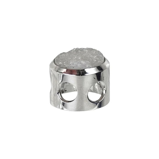 Anhänger Achat Druzy, 1,4cm, rhodiniert - MeinSchmuckShop