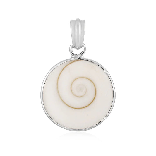 Anhänger Shivas Auge (22mm), rund, 3,6cm, rhodiniert - MeinSchmuckShop