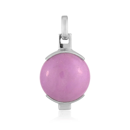 Anhänger Phosphosiderit, rund (20mm), 3,0cm, rhodiniert - MeinSchmuckShop