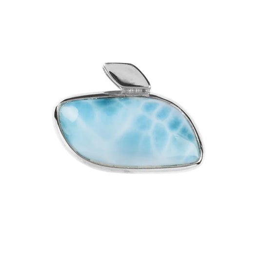 Anhänger Larimar Flügel (20 x 34mm), 2,5 x 4,0cm, platiniert - MeinSchmuckShop